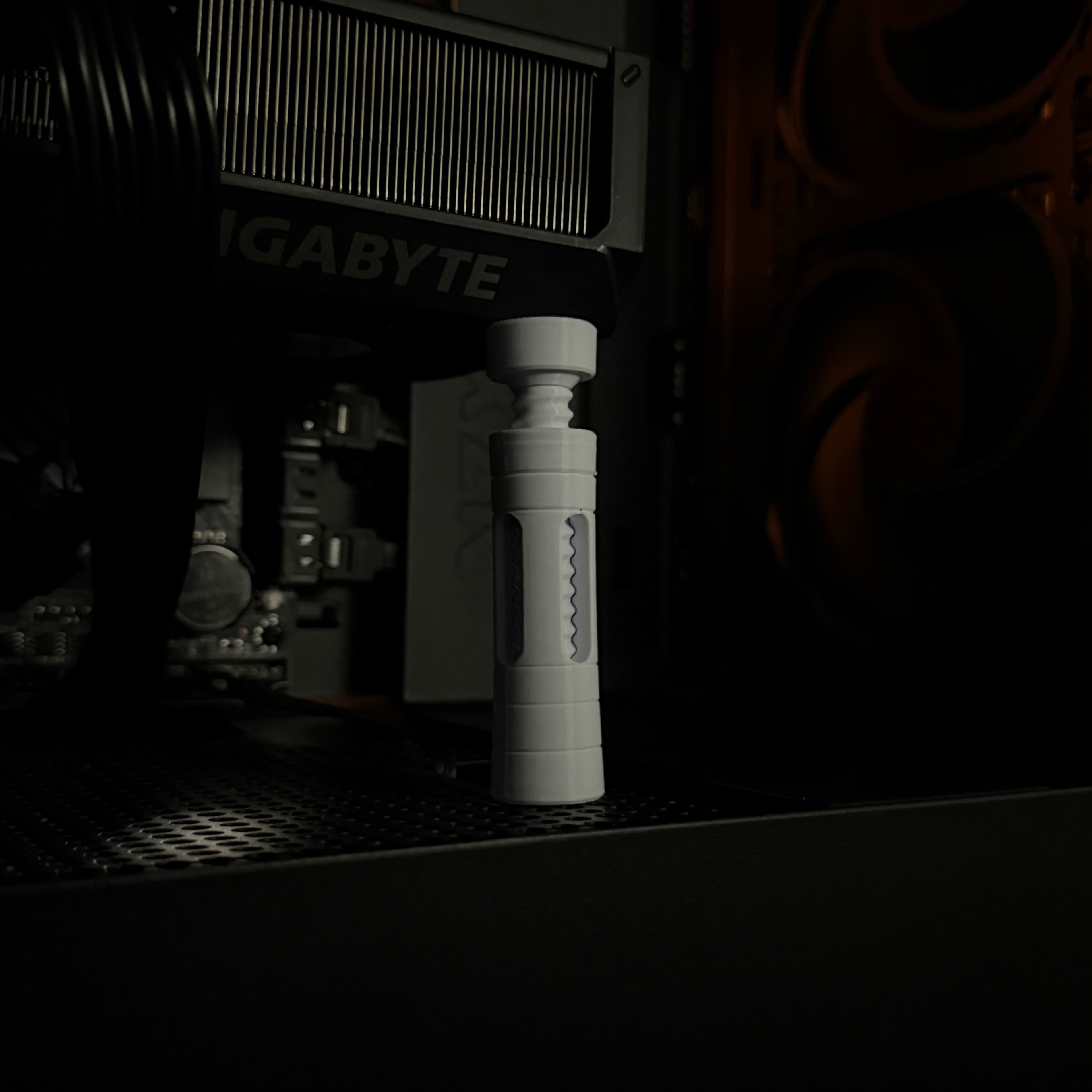 graphics card stand Full Plastic White