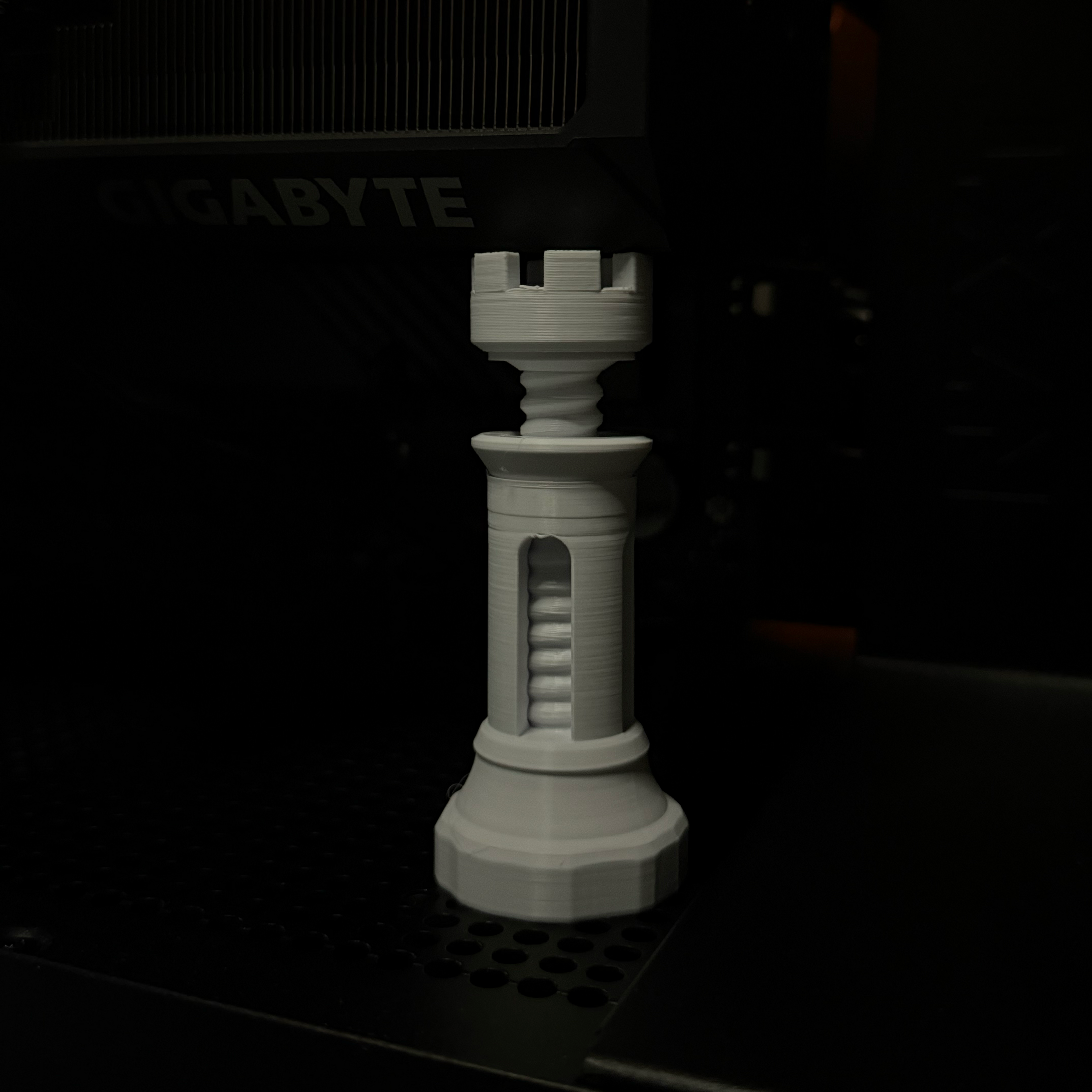 graphics card stand Full Plastic White